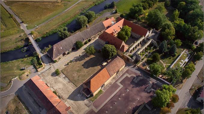 Kloster Memleben, Luftbild